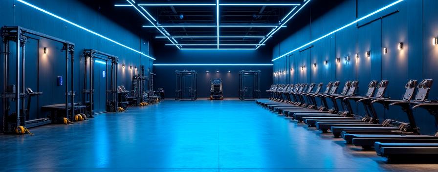 Modern gym floor at EoloVital